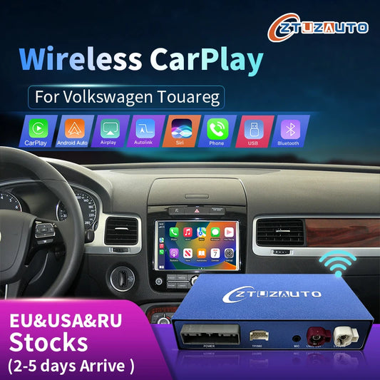 Wireless Carplay & Android Auto Module For VW Volkswagen Touareg RNS850 2011-2015 Mirror Link AirPlay Recoder Car Accessories